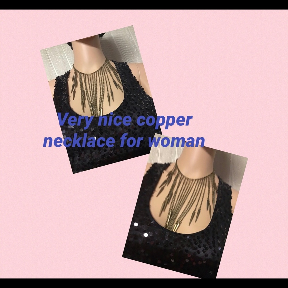 Drops Beautiful Gold Color Necklace for Women